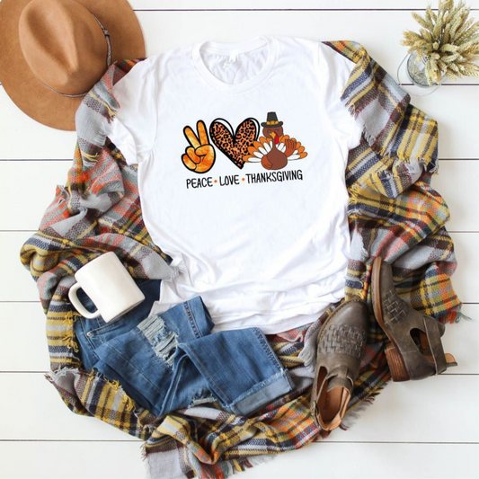 Peace, Love, & Thanksgiving T-Shirt