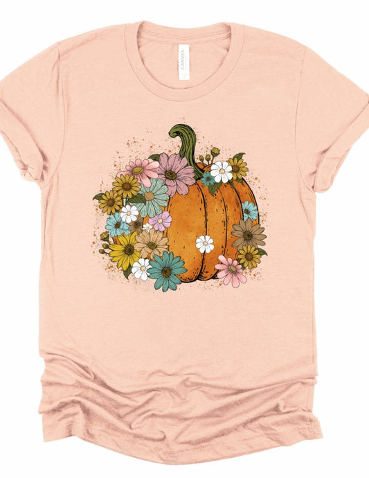 Floral Pumpkin Halloween